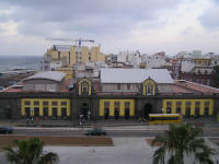 El Mercadillo de Vegueta, visto desde la azotea del Teatro